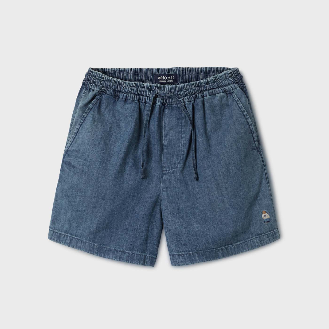 【WHO.A.U】Steve Denim Set-up Shorts (F) Steve Denim Set-up Shorts (F) / WHTJF2555F- 후아유