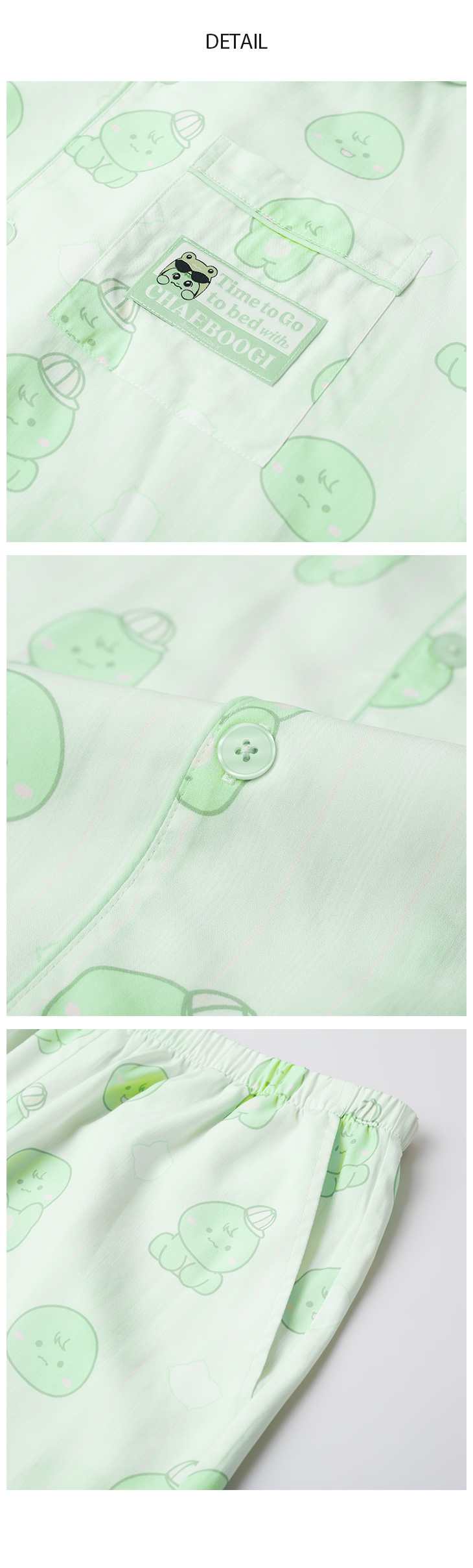 MONMUNGCHI X SPAO] PAJAMA (LIGHT GREEN_CHAEBOOGI)
