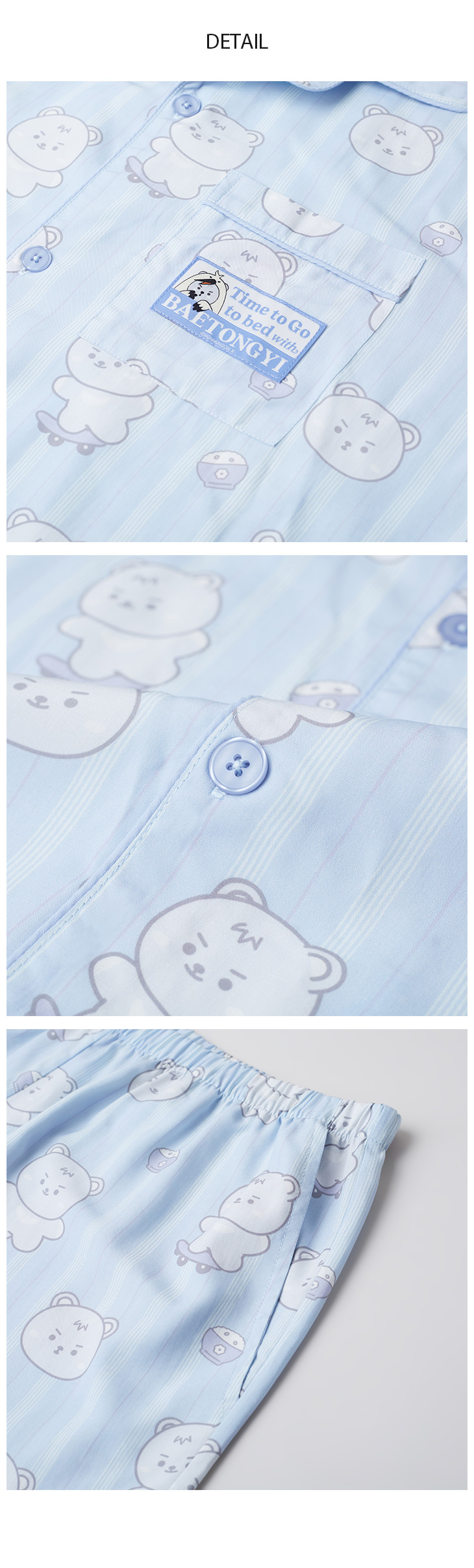 MONMUNGCHI X SPAO] PAJAMA (BLUE_BAETONGYI)