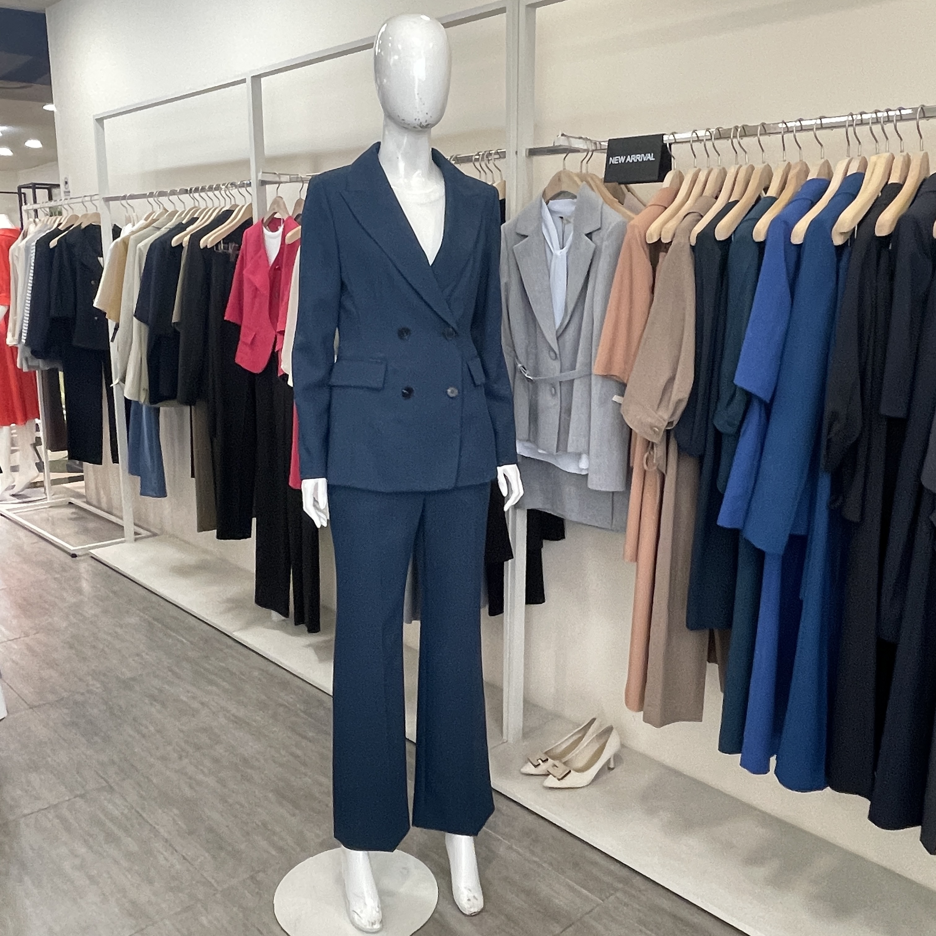 케이엘 KL 미엘 홑겹 여름 더블스판 블루자켓 jk25pf40OO 77 블루