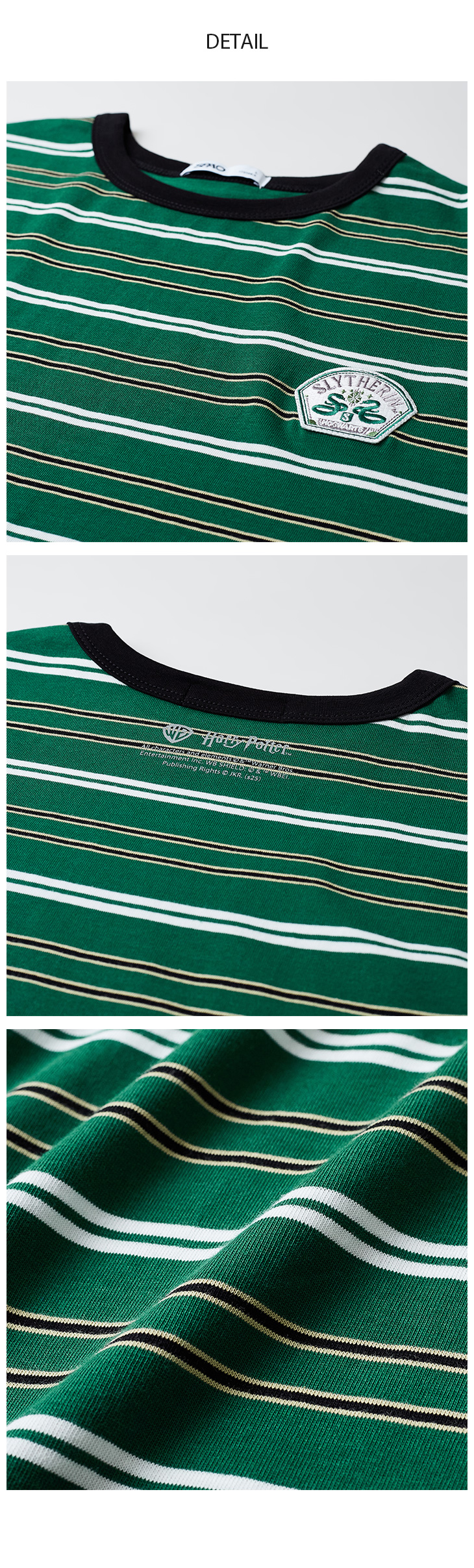 ★ SPAO★ Harry Potter Striped Short Sleeve T-Shirt BLUE SP SPAO X Harry Potter] STRIPED SHORT SLEEVE T-SHIRT