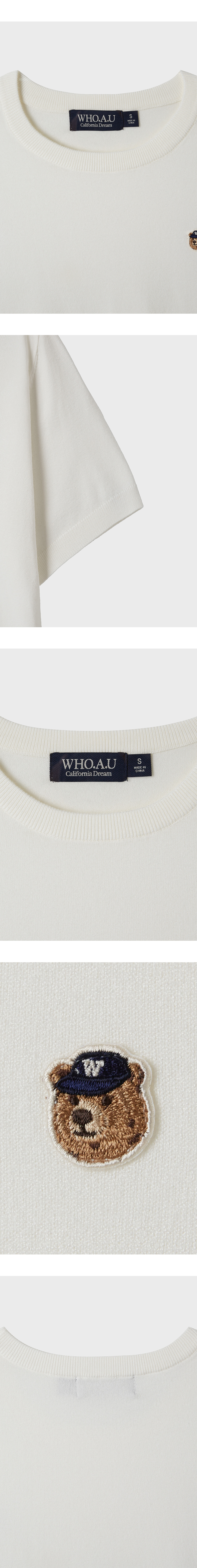 【WHO.A.U】Steve Head Point Short Sleeve Steve Head Point Short Sleeve(Set-up) - 후아유닷컴