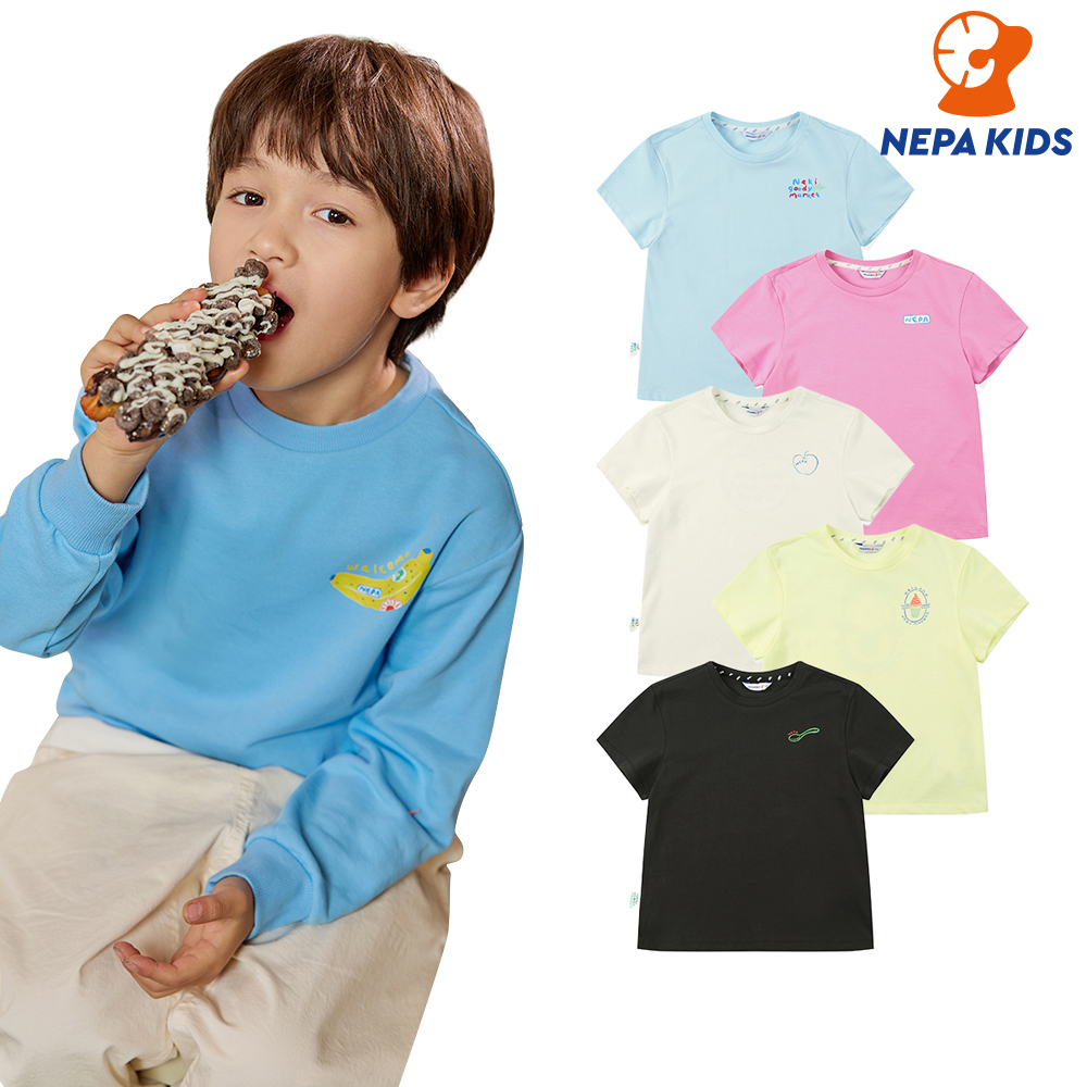 ㈜네파 NEPA KIDS 네파키즈 공용 박세은 웰컴 반소매 티셔츠