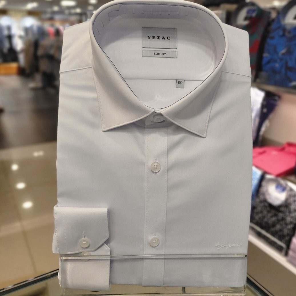NC순천점 [예작] YJFXBS052 슬림핏 올화이트 폴리레이온 뱀부 소프트 스판 긴팔셔츠