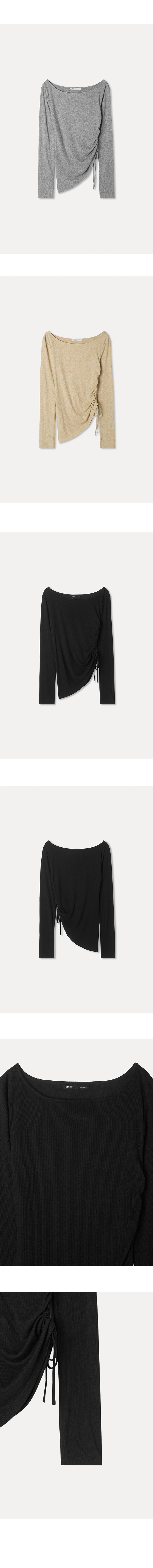 MIXXO ミッソー ボートネック シュリンク Tシャツ 画像 6