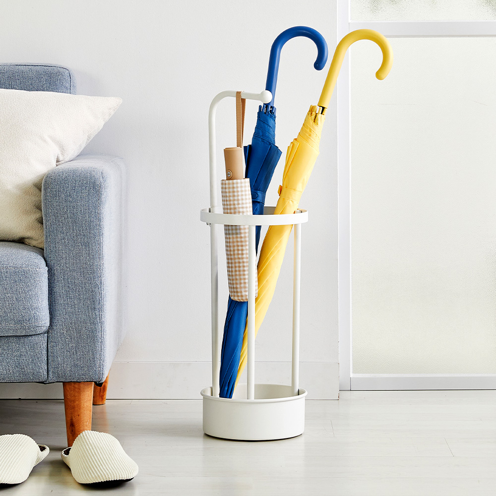 모던하우스  단우산/장우산 겸용 우산꽂이 화이트