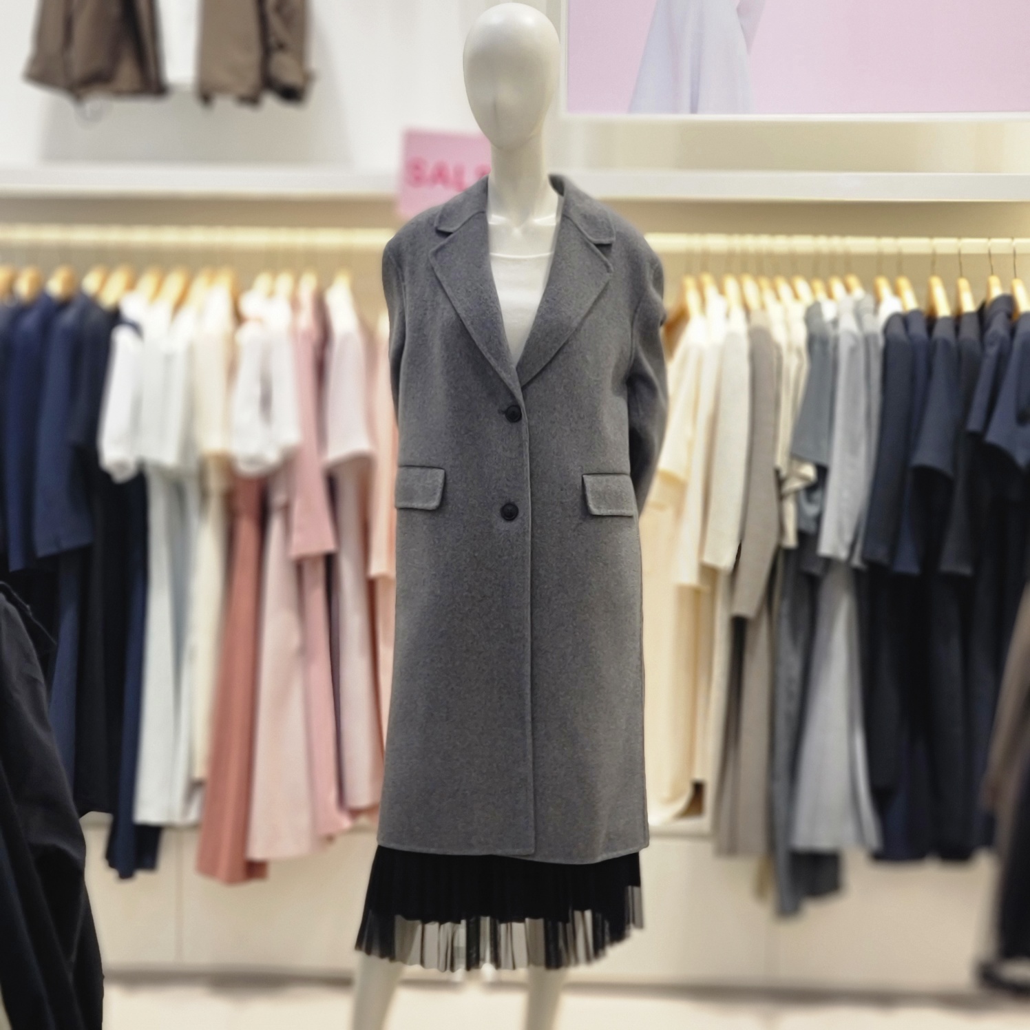 스위트숲 SOUP 유성점 SOUP OBBHCR1 등판구스 핸드메이드 롱 코트