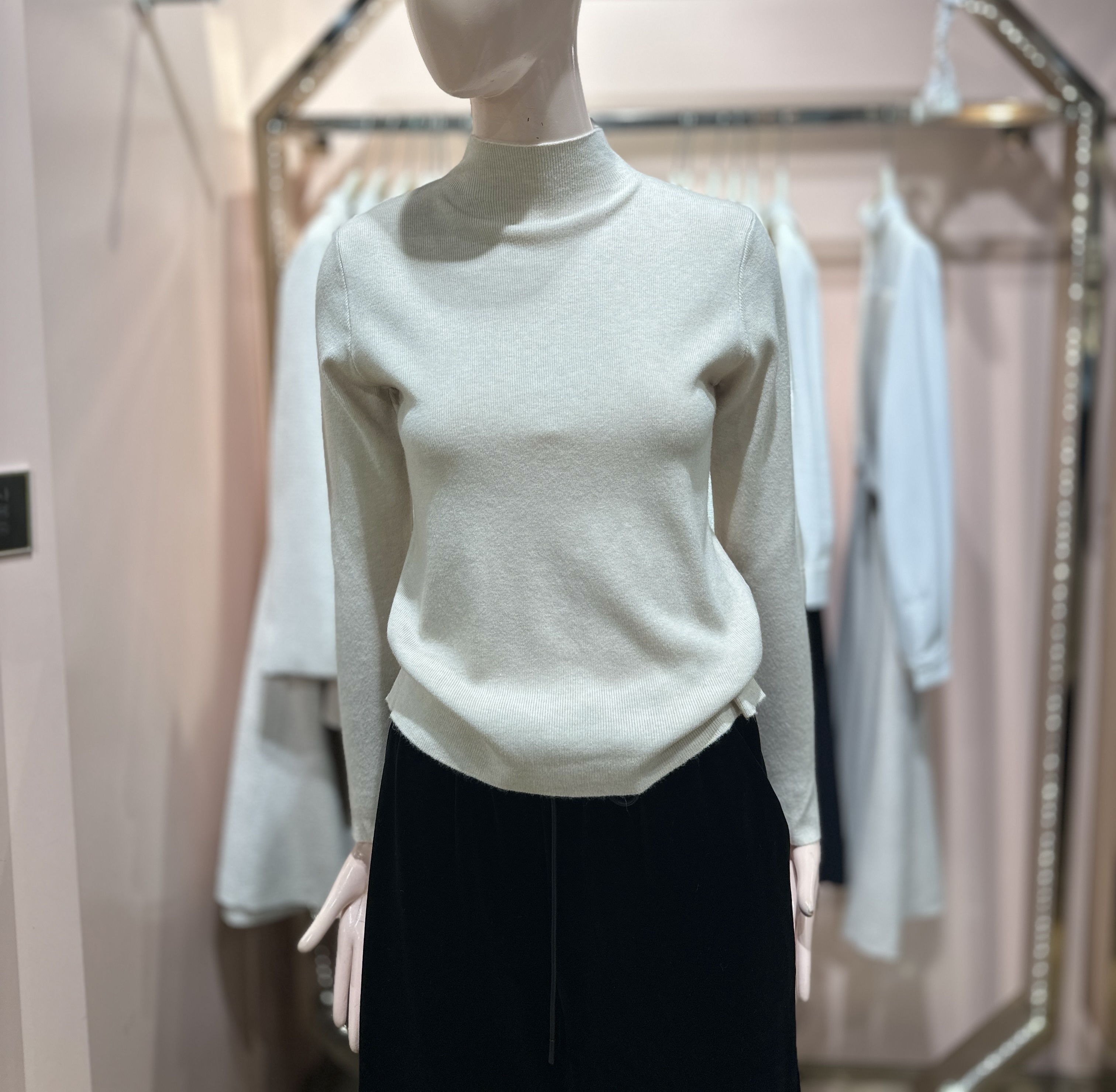 [숲(SOUP)]NC강남점 SOUP 슬림 하이넥 니트 OBALKT5  뉴코아강남