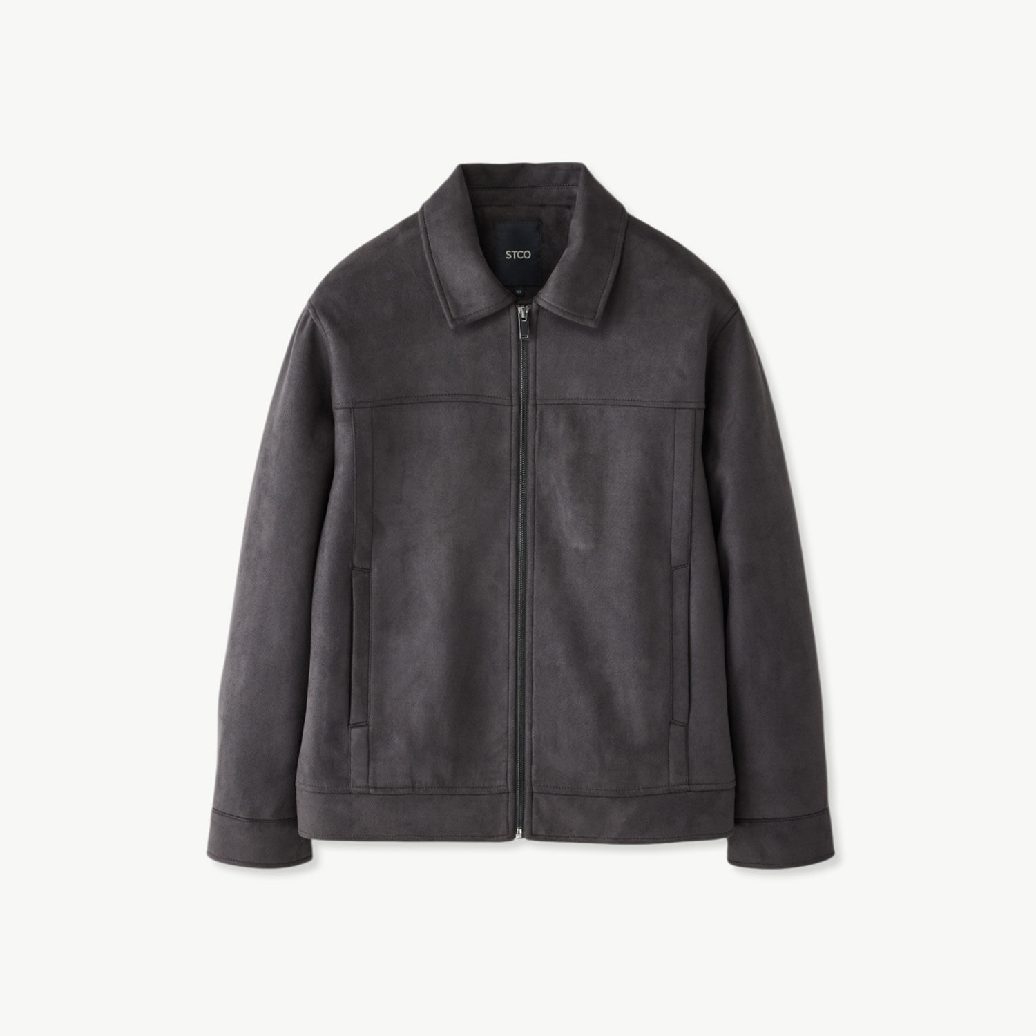 [에스티코]NC청주점 스웨이드 베이직핏 트러커 점퍼 차콜 SJPXA03NSC NC청주점