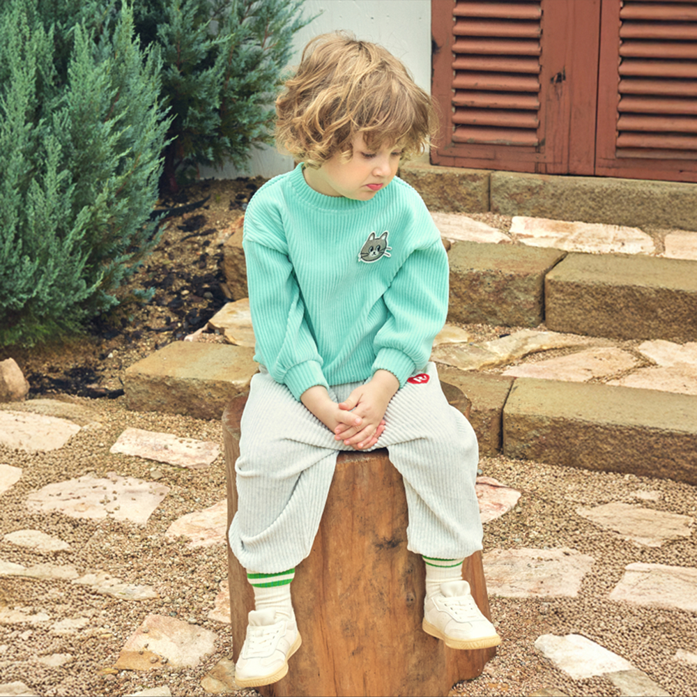 [로토토베베]벨로아골지 포근 투톤 셋업 로캣 민트