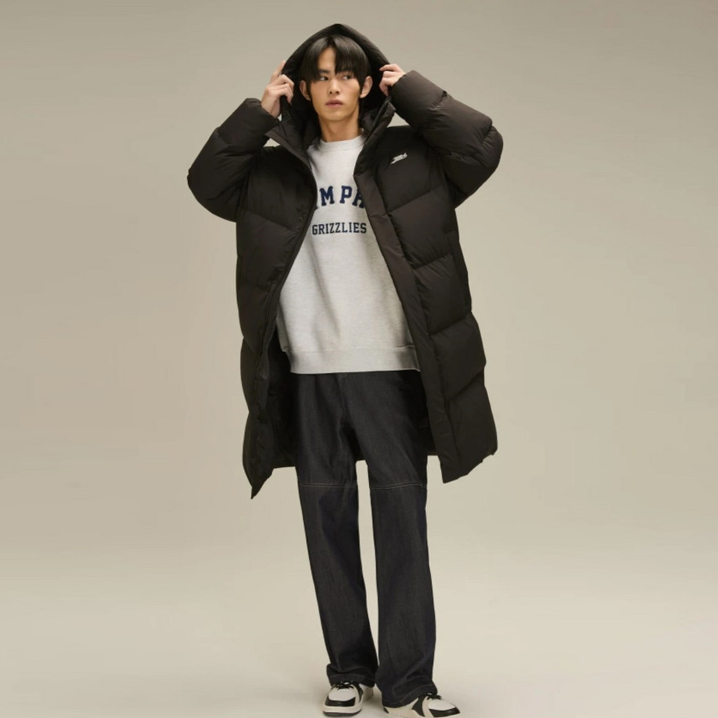 (주)피앤지아이엔씨 NC대전 유성점 [NBA] 남녀공용 베이직 롱 덕 다운 점퍼 N244DW141P