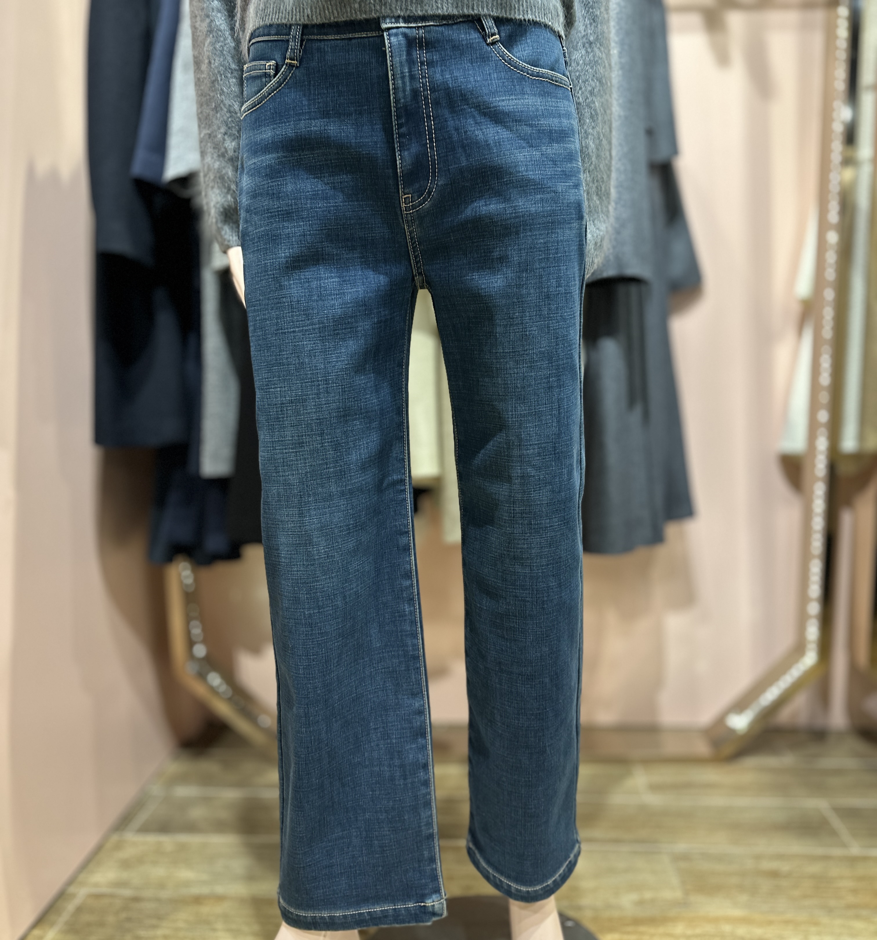 [숲(SOUP)]NC강남점 SOUP 하이웨스트 밴딩 기모 청바지 SBBDP37  뉴코아강남