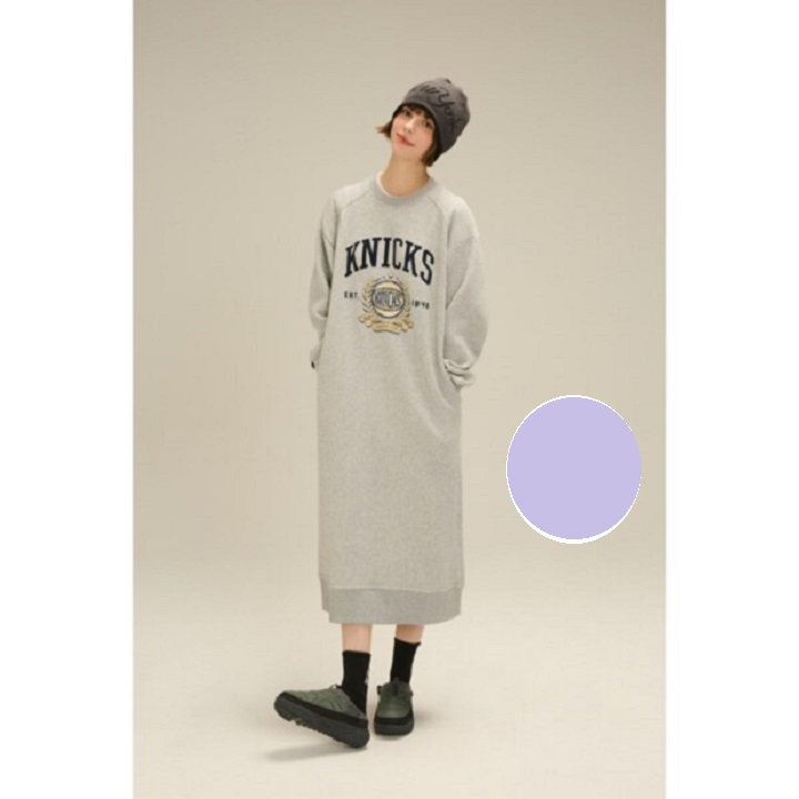 (주)한세엠케이 NC청주점 [NBA]NC청주느바 NYK 여성 라글란 기모 원피스 N244TO721P