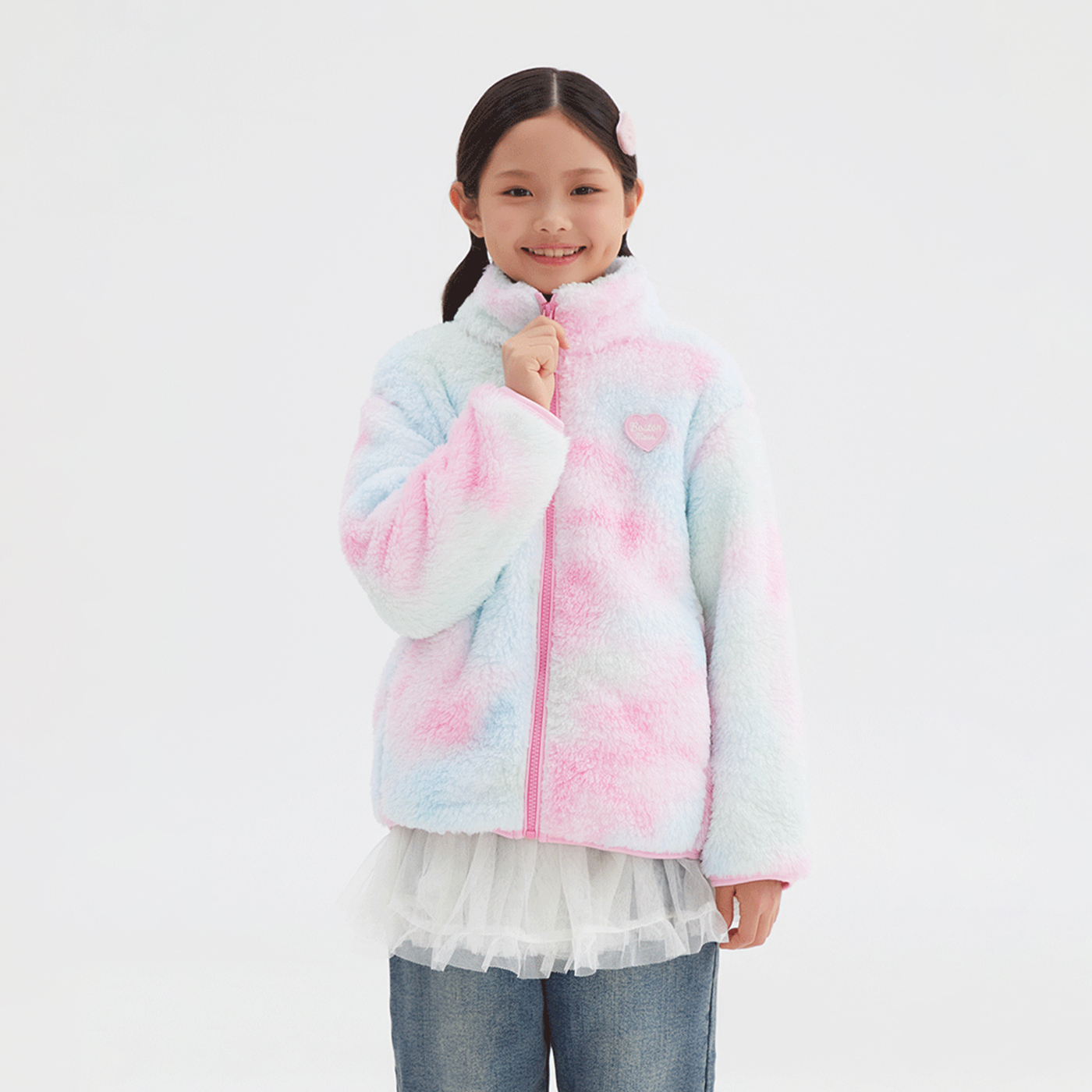 오키즈 스파 키즈 오로라 퍼플리스 집업 SPFZF4TKU4