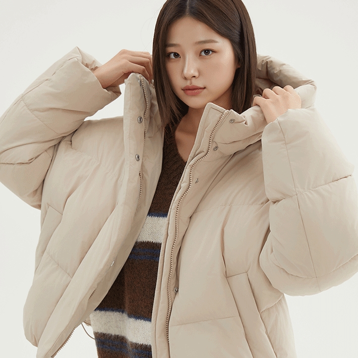 [스파오]여성 후드 푸퍼 SPJPF4TG03