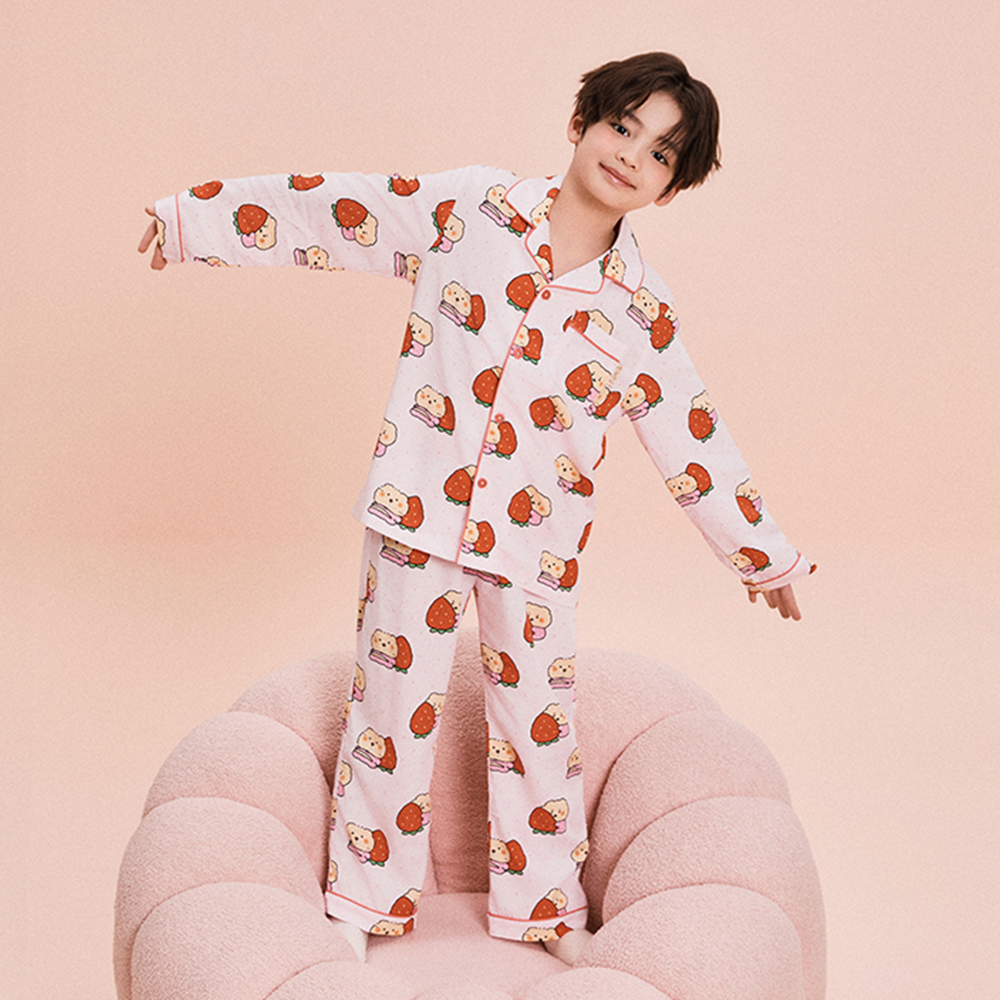 오키즈 스파 키즈 망그러진곰 망고미 긴팔 파자마 SPPPG23KU2