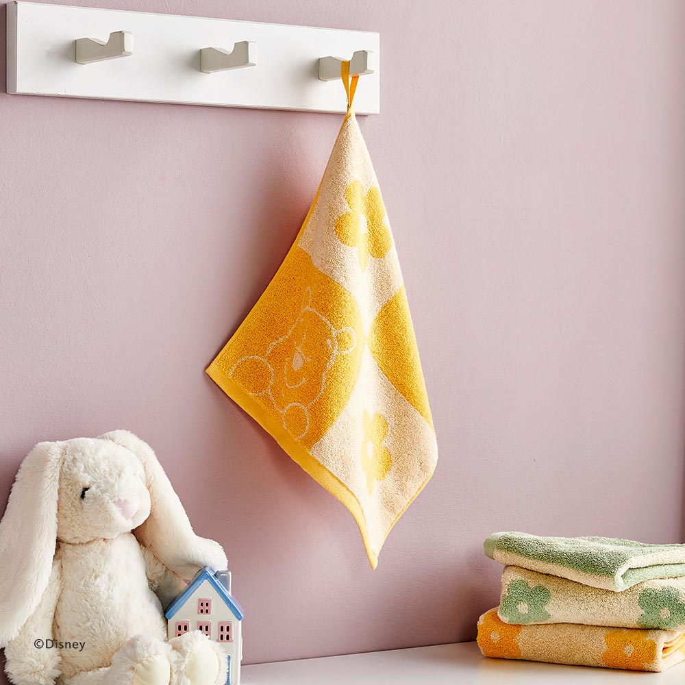 [모던하우스]디즈니 곰돌이 푸 블로썸 핸드타월/고리수건 YELLOW 34X34cm 65g