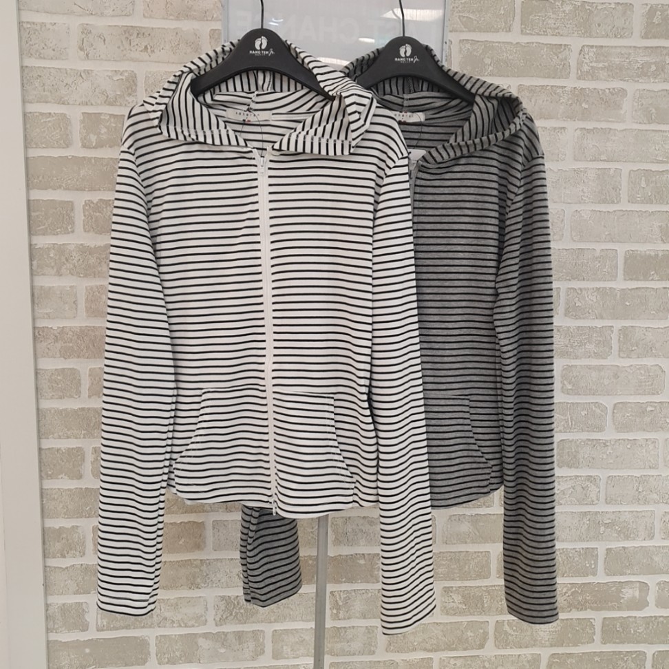 [행텐틴즈]이천일아울렛 안양점 14560-134-210-46 봄 여아 스트라이프 후드집업(나시셋트) 주니어 초등 안양점