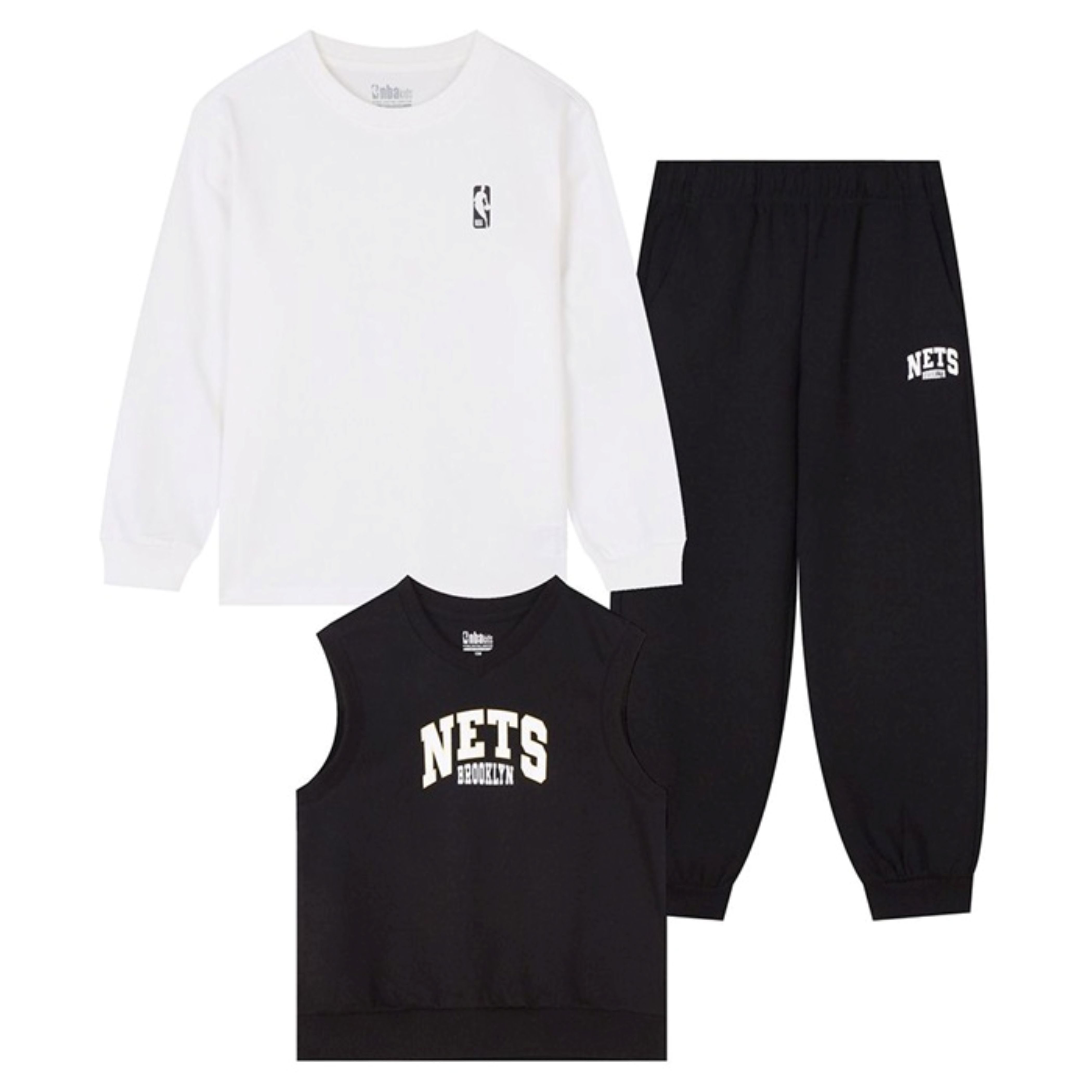 한세엠케이㈜ NC덕천점 NBA키즈 [정품인증] BKN 베스트 3PCS 셋업 K253ST010P 블랙