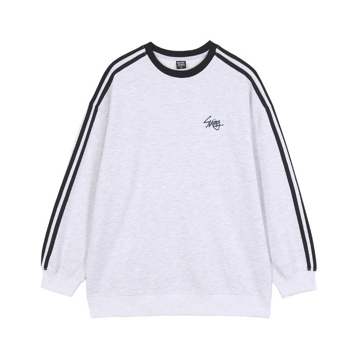 (주)제이씨물산 [에어워크주니어]NC덕천점 에어워크 주니어 (뉴코아 덕천점)두줄 쿠션지 맨투맨 티셔츠 R257B1211A 라이트그레이