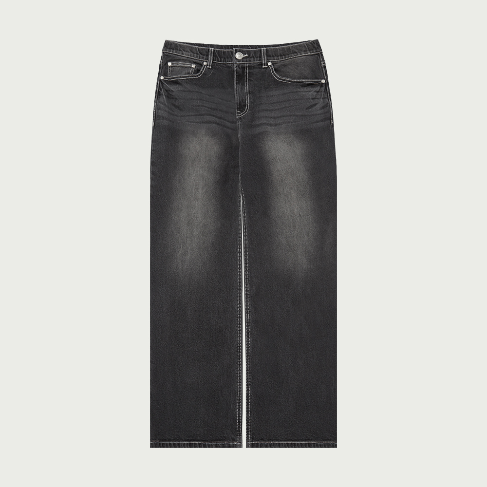 뉴코아산본아울렛 행텐 히든밴딩 스판 리벳 와이드 데님팬츠 10520-055-414-10