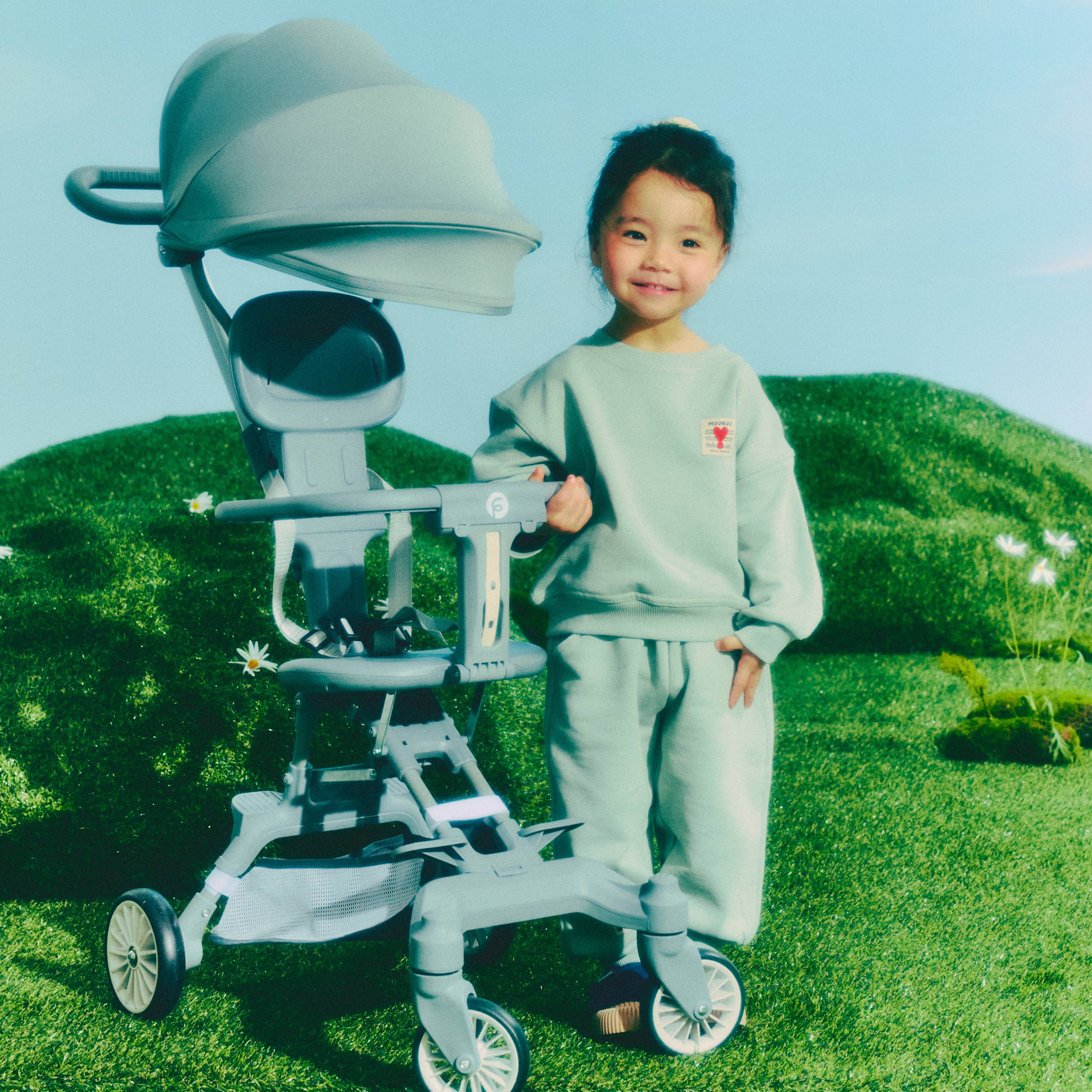 [㈜이랜드월드][핀핀][26 프] 초경량 휴대용 트라이크 V1 클래식 그레이