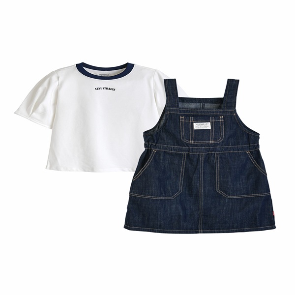 NC순천점 [리바이스키즈] 데님원피스반팔티셔츠세트 V262OP370PP