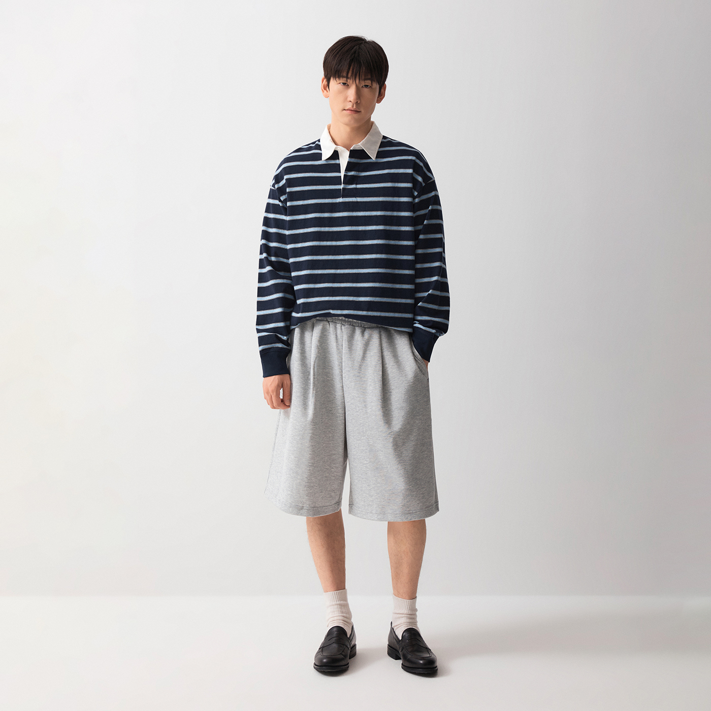 [스파오][COOL] 원턱 버뮤다 쇼츠 SPMTG26C02