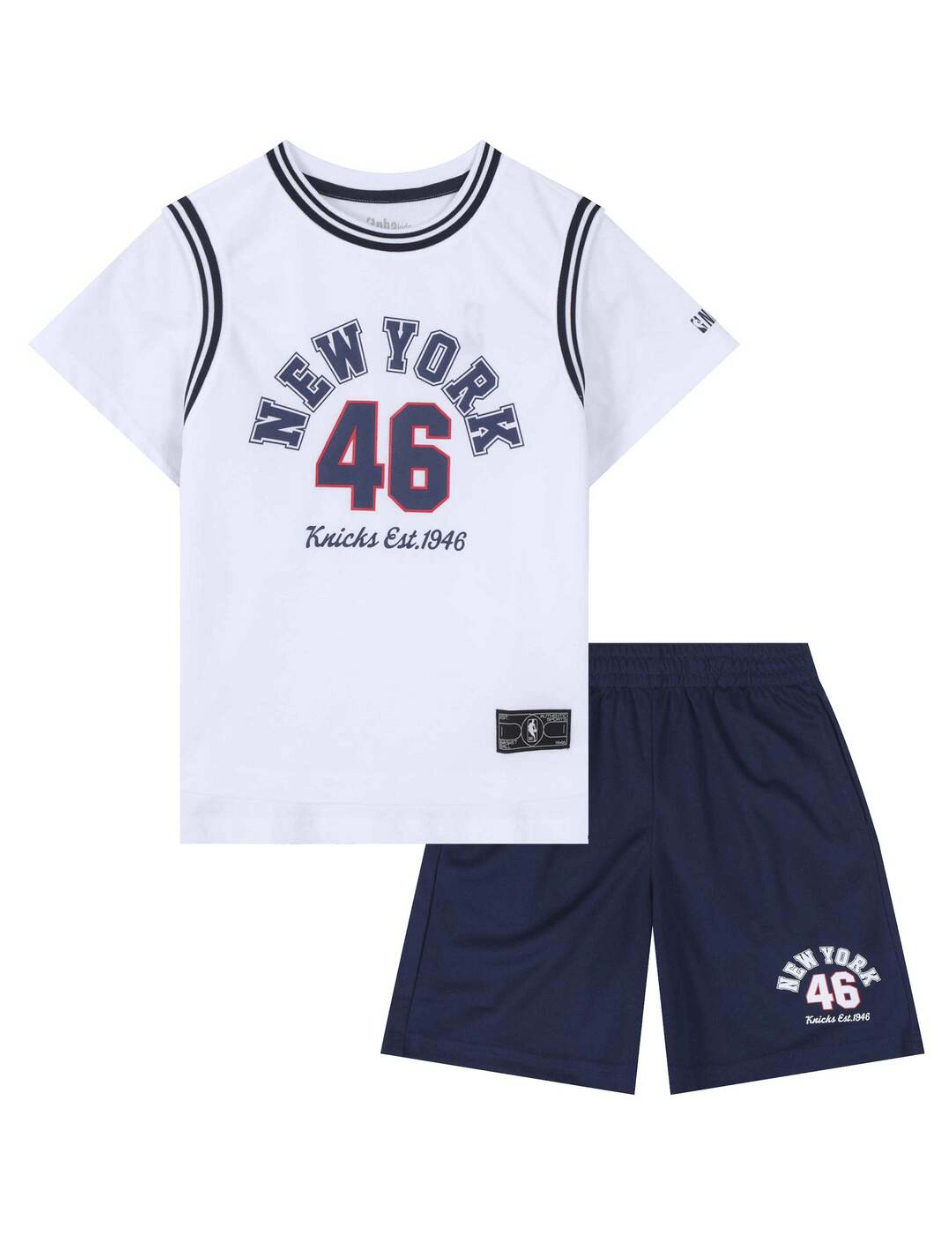 한세엠케이㈜ NC덕천점 NBA키즈[정품인증] NYK 코트 리더 세트 K252ST010P 화이트