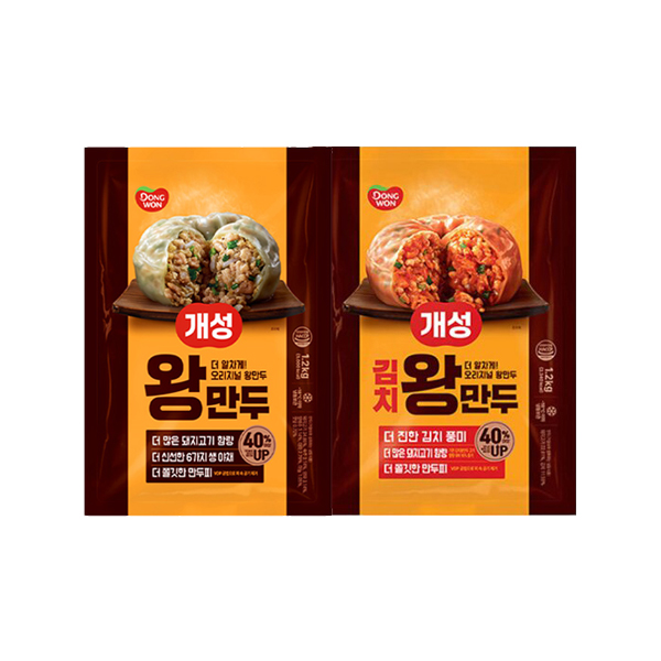 [동원F&B]동원 개성왕만두1.2kg x 2봉/김치왕만두