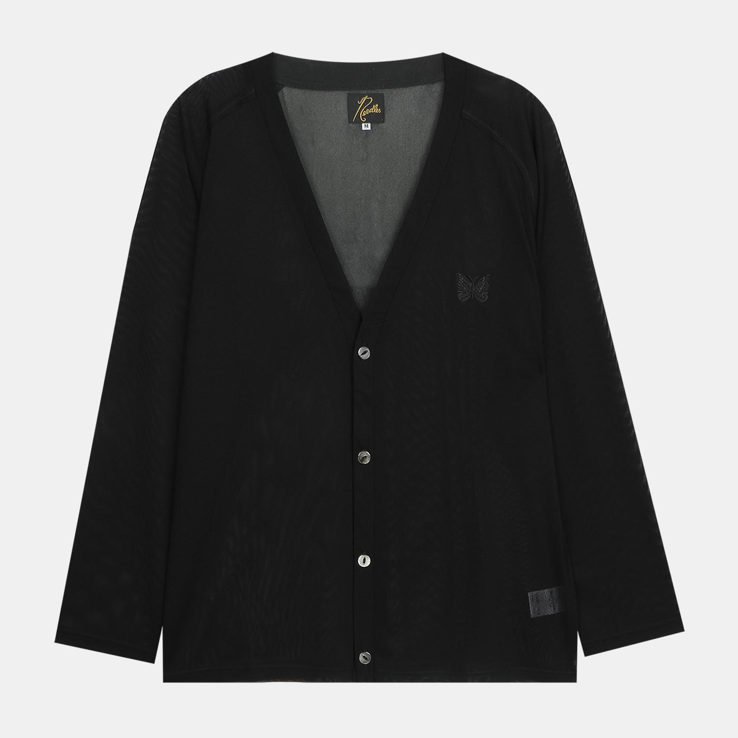 니들스 V넥 가디건 매쉬 블랙 MR309 CBLACK- 이랜드몰