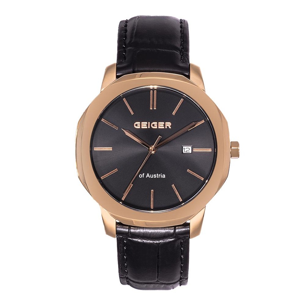 Geiger Watch 가이거(GEIGER) 클래식 남성 레더 워치 GE1263RGBK_M- 이랜드몰