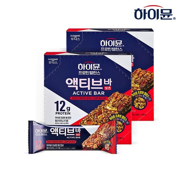 [하이뮨] 프로틴 밸런스 액티브 바 넛츠 6입 2박스- 이랜드몰