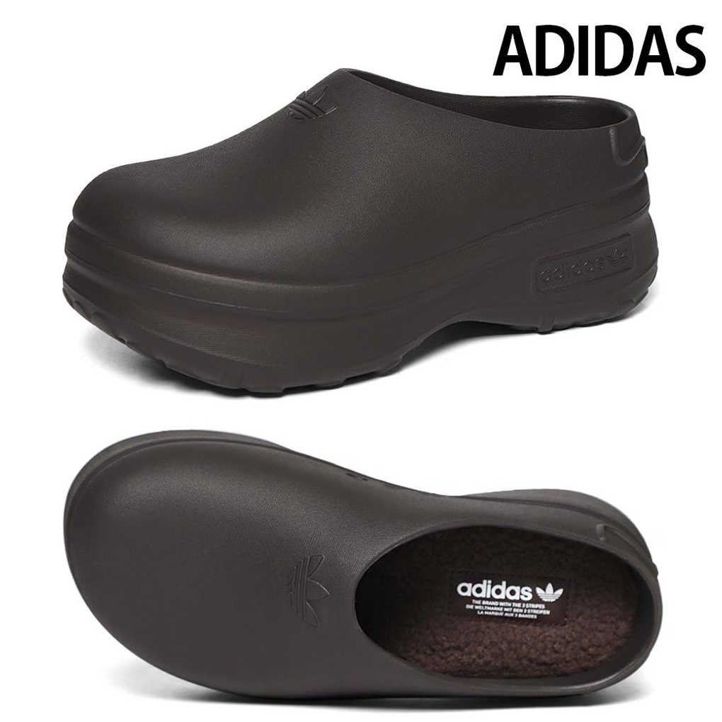 [아디다스] 우먼스 (225~275 size) 아디폼 스탠 스미스 뮬 (5cm)털 슬립온 다크브라운 IF6969- 이랜드몰