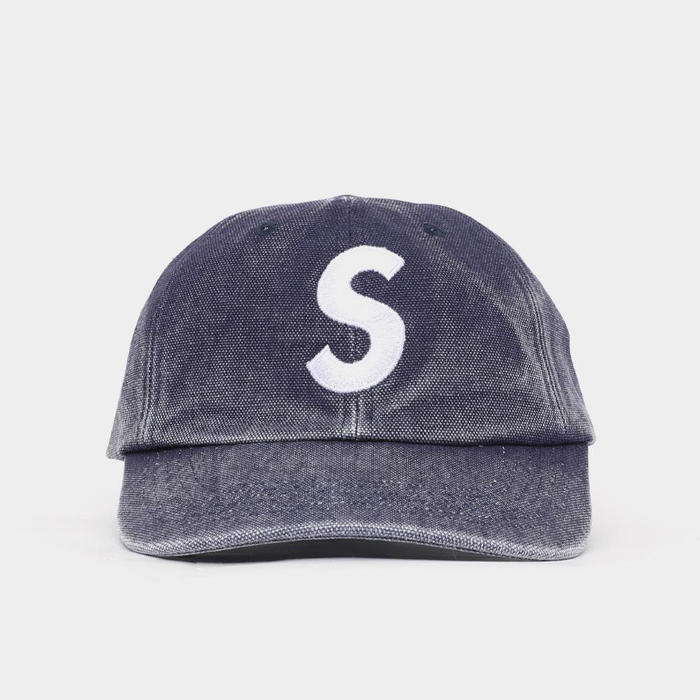 슈프림 24FW S로고 피그먼트 6패널 공용 볼캡 FW24H28 NAVY