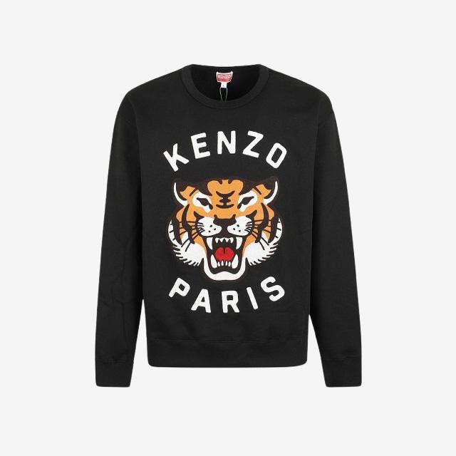 KENZO｜ (FE6 8SW106 4MF 99J) 겐조 럭키 타이거 맨투맨 블랙 공용 FE6 8SW106 4MF 99J- 이랜드몰