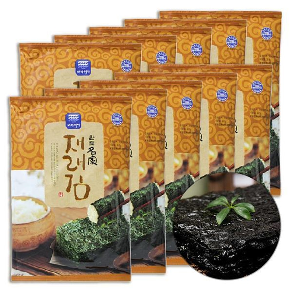 바다명가 국산 재래김 조미 구이 김 10봉 (총 70매)- 이랜드몰