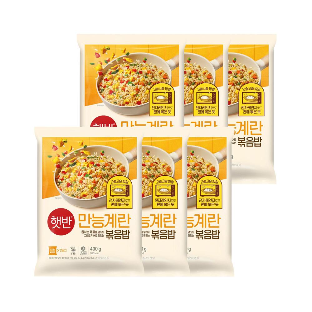 햇반 쿡반 만능계란볶음밥 400g x6개- 이랜드몰