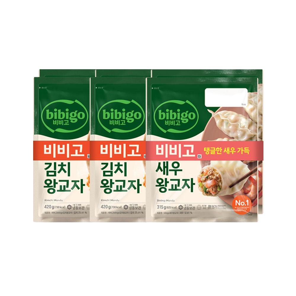 비비고 김치 왕교자 420g 2개입 x2개+새우 왕교자 315g 2개입 x1개- 이랜드몰
