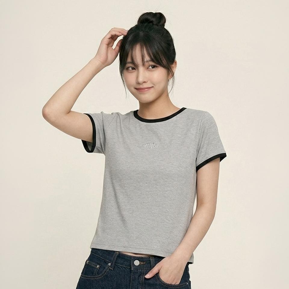 행텐틴즈 여아 웨일 스몰 레터링 반팔 티셔츠 055(14570-131-421-31)