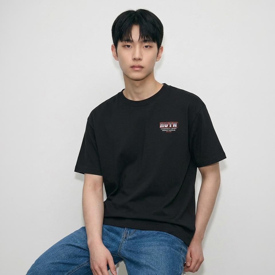 행텐틴즈 프론트 스몰 백 빅 반팔 티셔츠 100(14570-031-416-31)