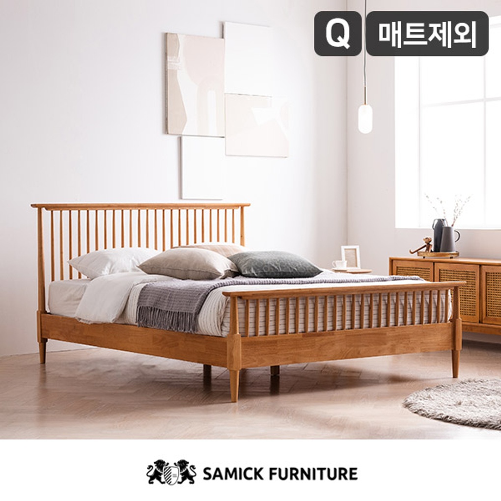 [삼익가구]리브 원목 침대(매트제외-퀸)- 이랜드몰
