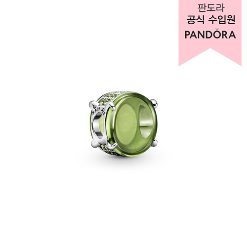 [판도라] [백화점 보증서 제공] PANDORA 그린 오벌 카보숑 참_799309C02- 이랜드몰
