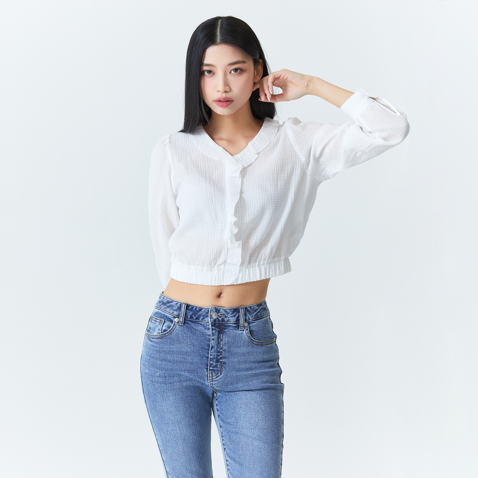 [헬로시모네] 베이비 미카도 블라우스 플로레트 AW24-MIKBLFL [OL] main image 0