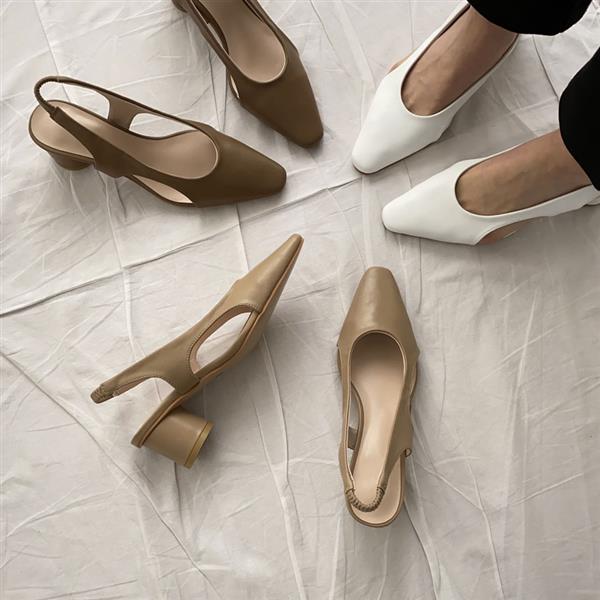 브룸 양사이드 오픈 유니크 디자인 슬링백 RJ-an2125