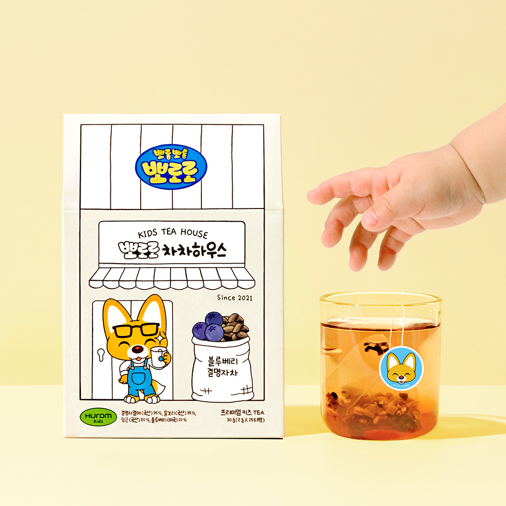 [휴롬키즈] 뽀로로 차차하우스 블루베리결명자차 15티백 (30g)- 이랜드몰