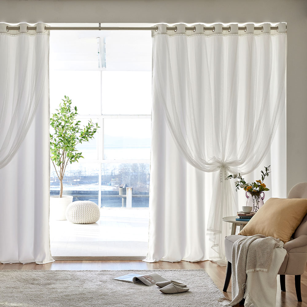 모던하우스 ON마리 이중레이스 암막커튼 제품사진 1