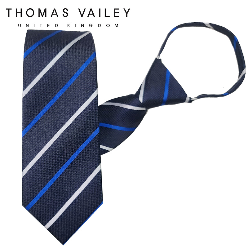 [THOMAS VAILEY] 토마스베일리 자동/지퍼넥타이-커플 네이비 7.5cm- 이랜드몰