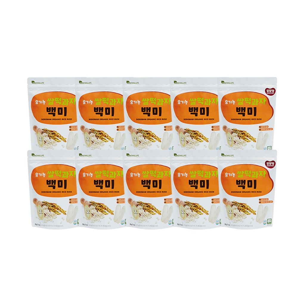 [또또맘] 유기농 쌀떡과자 백미 20g x 10봉- 이랜드몰
