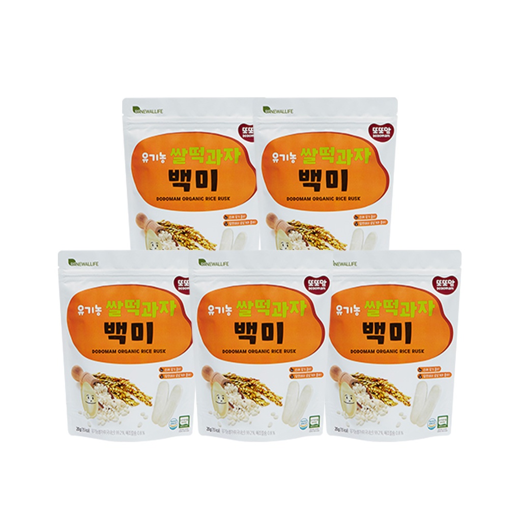 [또또맘] 유기농 쌀떡과자 백미 20g x 5봉- 이랜드몰